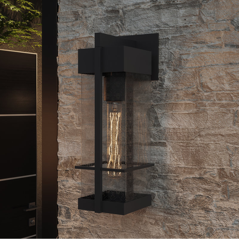 Lanterne murale d'extérieur Merkle Earth, H 18,75 po x l 6 po x 7,75 po