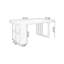 Bureau rectangulaire brun en bois massif-1927030779