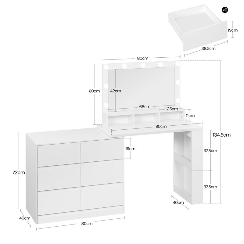 Dressing Table with Mirror