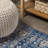 Marzo Ornate Bohemian Medallion Blue/Dark Gray Rug-2016266158