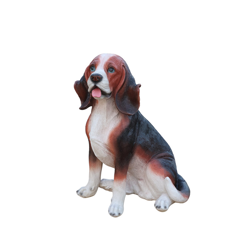 Lifelike Beagle Dog Statue