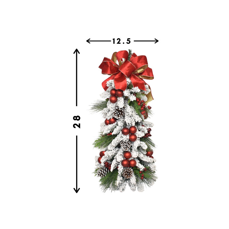 December Delights 2.3' H Artificial Pine Christmas Tree
