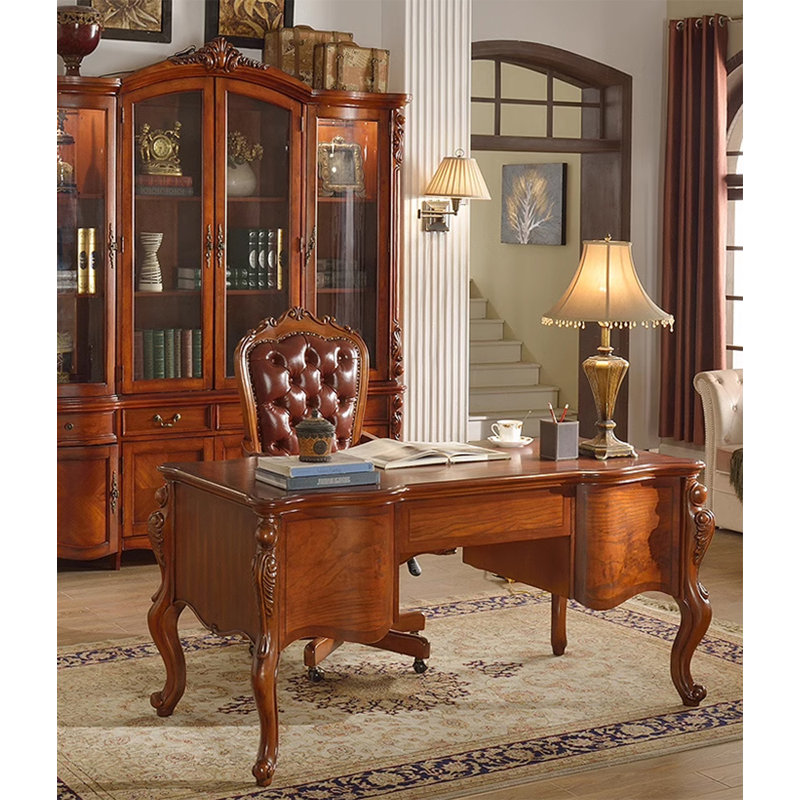 American Vintage Solid Wood Computer Desk