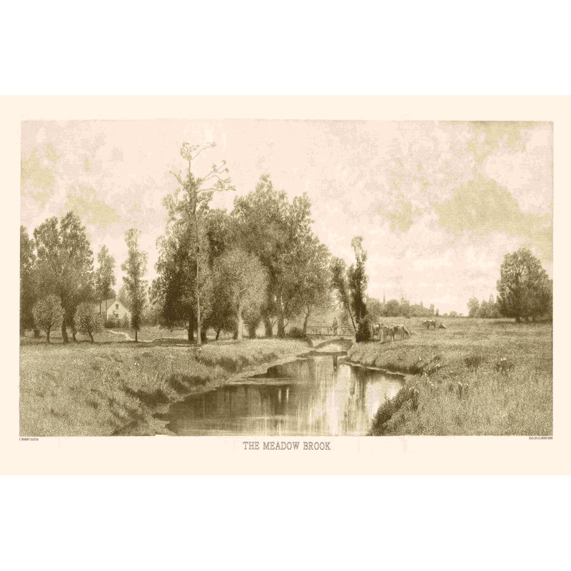 The Meadow Brook sépia, H 32 po x l 48 po