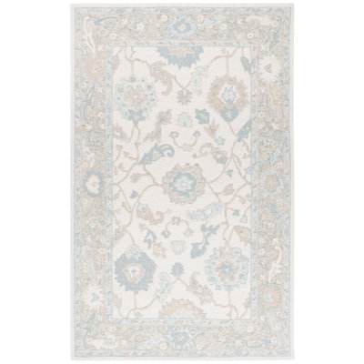 Ebony Hand Tufted Wool Pile Oriental Rug