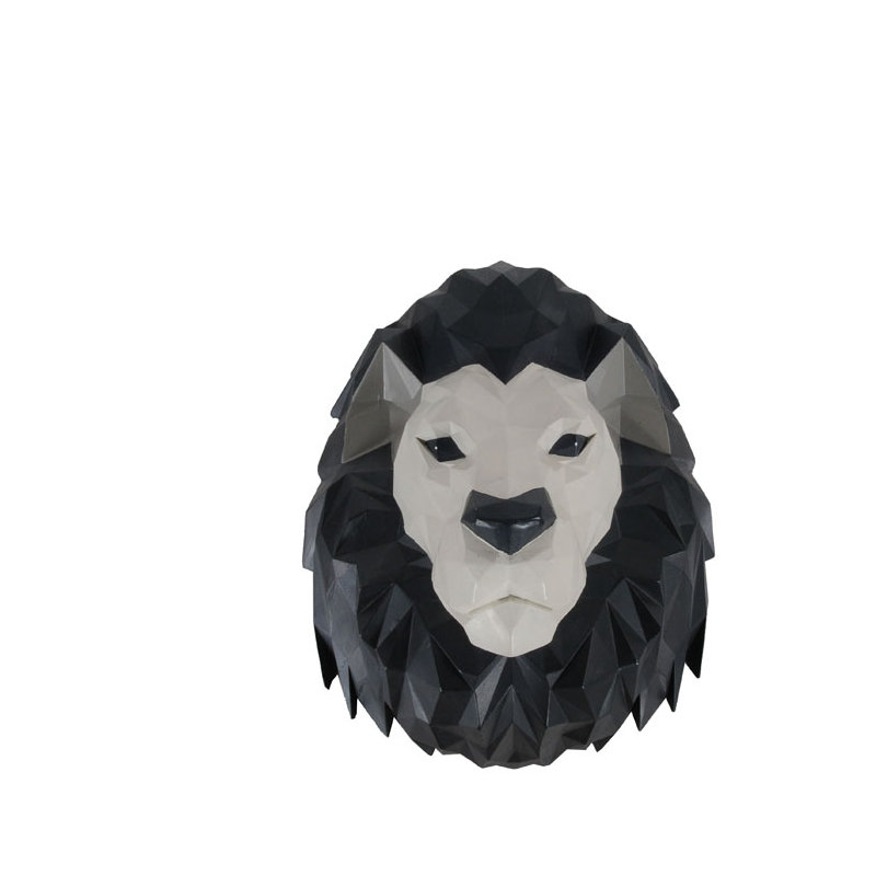 Décoration murale tête de lion origami