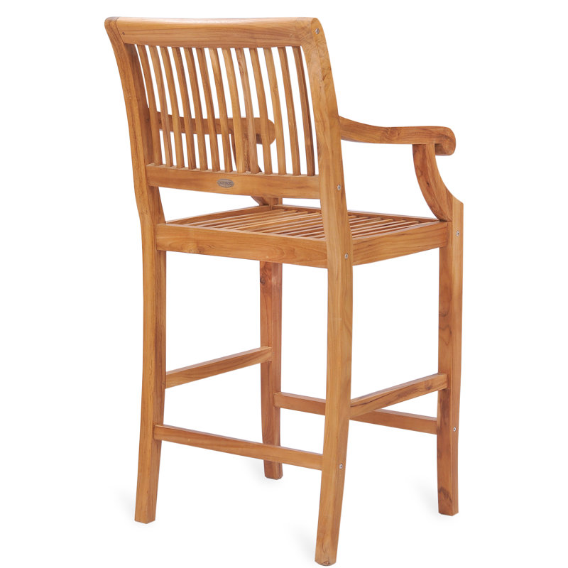John Outdoor Teak Bar Stool