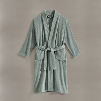 Egyptian Cotton Ribbed Robe