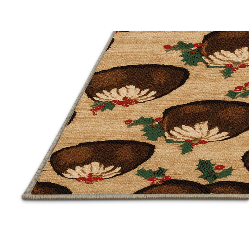  Tapis lavable avec pudding, Rectangulaire 7 pi x 10 pi