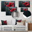 Décoration de gouttes de pluie rouge et noir poinsettia II - Plantes-1472991154-1503546201