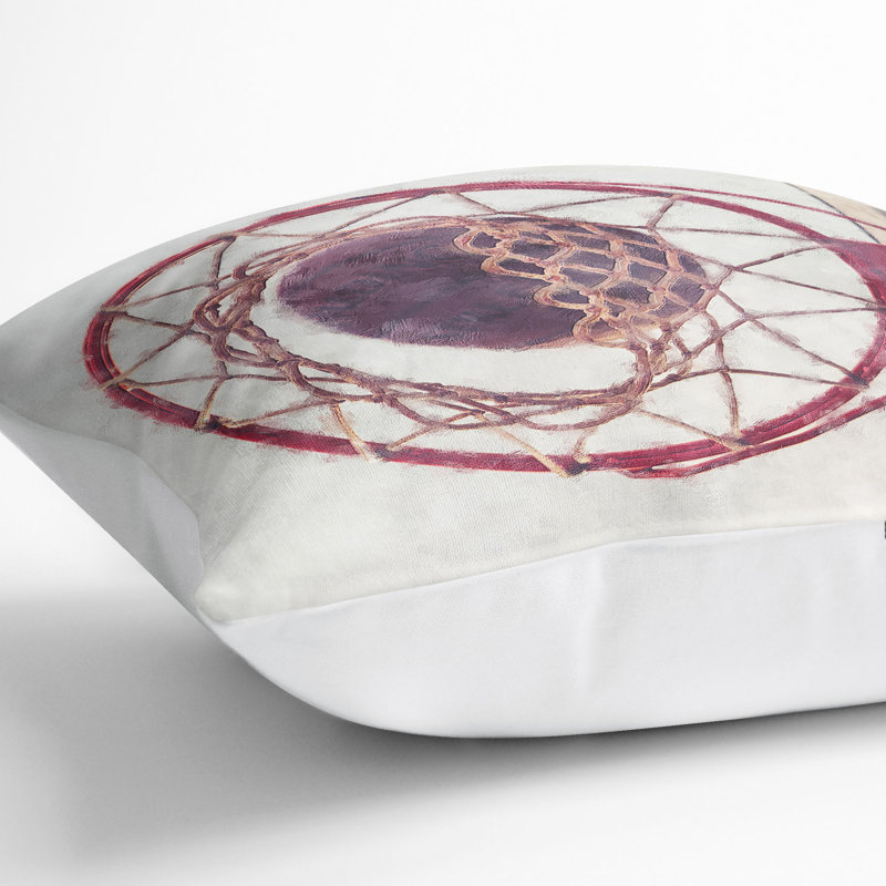 Square Cushion, White, 55cm H x 55cm W x 20cm D