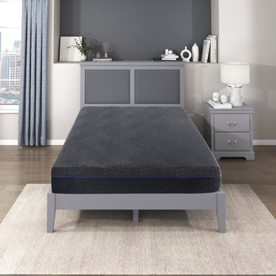 11" Tea Gel Memory Foam King Mattress - Gray Fabric Compact Shipping Solution Stress- And Unboxing Process