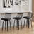 26" Swivel Upholstered Counter Height Bar Stools-231509943