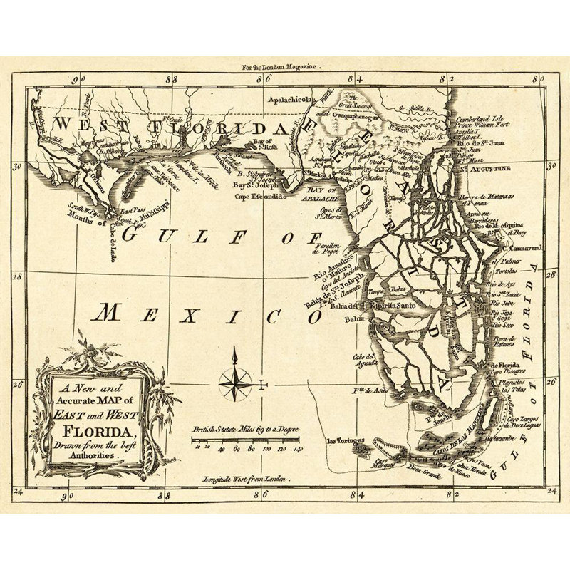 «Red Barrel Studio® Inconnu», art sur toile tendue avec châssis: Floride - 1765, H 15 po x l 18 po