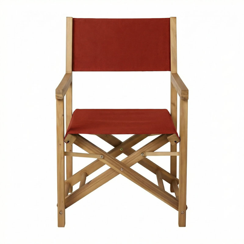 Chaise de réalisateur Sunbrella, Sunbrella - toile rouge Jockey