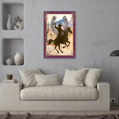 Western Cowboy on Horse
