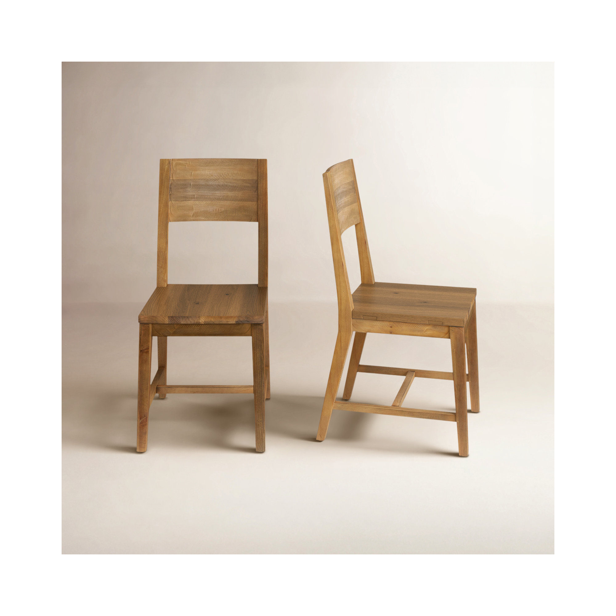 Lafond Solid Wood Side Chair, Natural