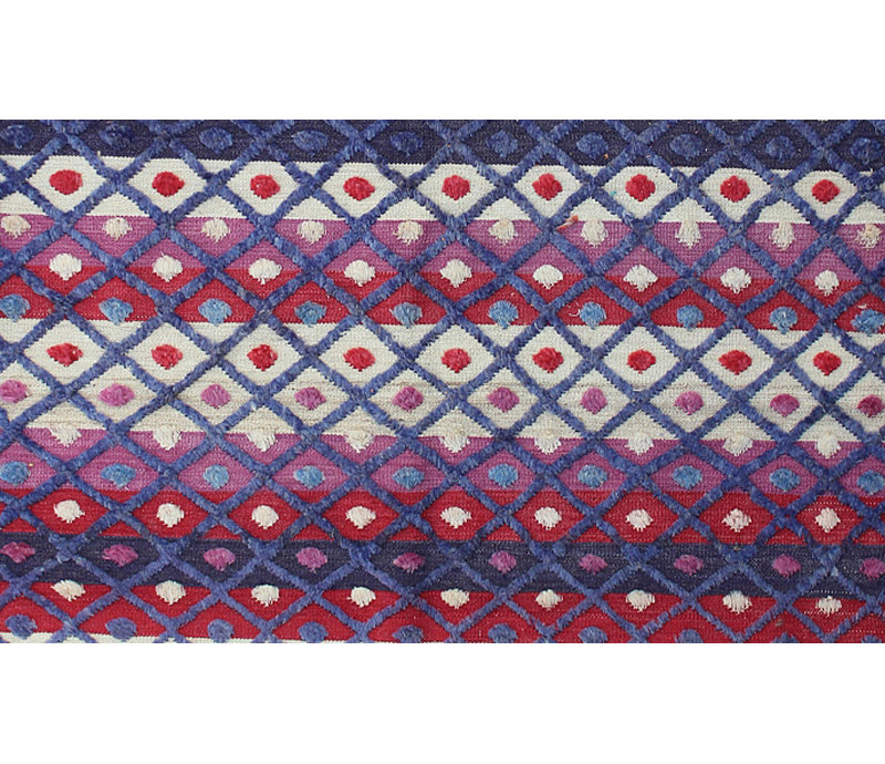 Rectangle 157 cm x 254 cm Geometric Hand Knotted Area Rug