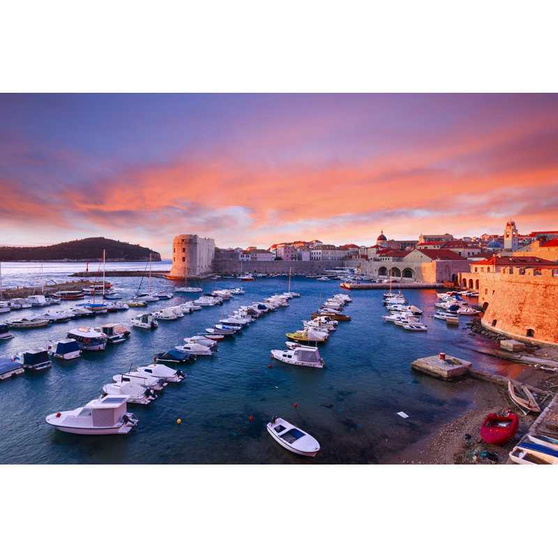 Herrmann City Port In Dubrovnik - Wrapped Canvas Print, 20cm H x 30cm W x 3.8cm D