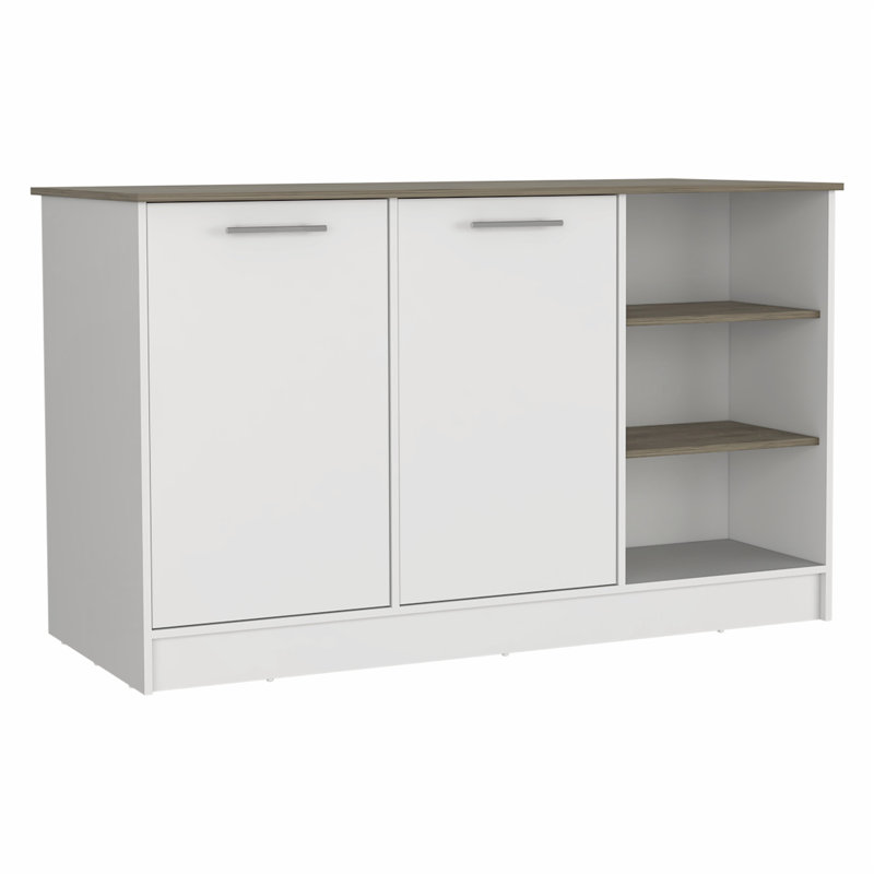 Versatile Kitchen Island with Abundant Storage and Stylish Design