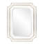 Miroir festonné Ethan - blanc-1006941449