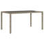 Piranavan Rectangular Glass Metal Outdoor Dining Table - 150 cm W 90 cm D-1750199509-1750199510