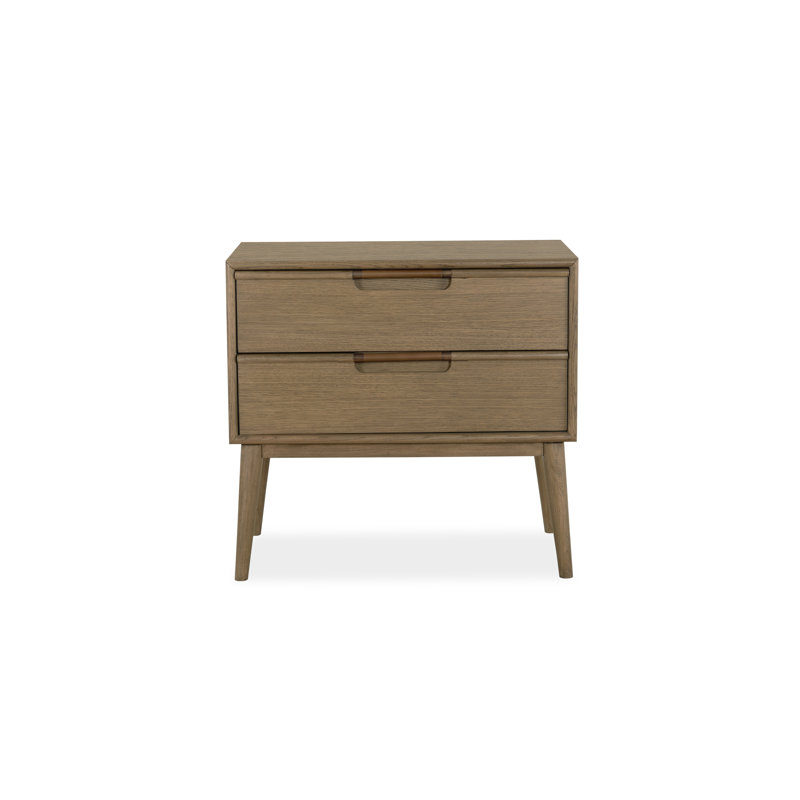 2 - Drawer Solid Wood Nightstand