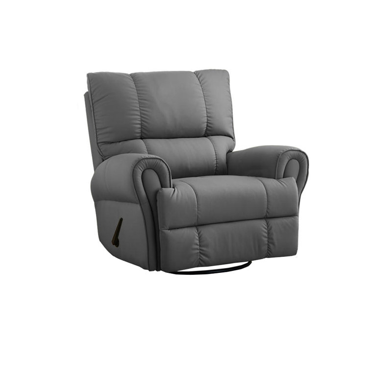Fauteuil inclinable Enrrique, Similicuir gris