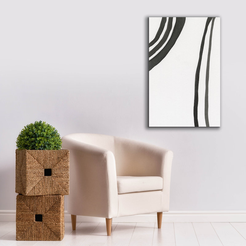 «Ink Lines III» par Regina Moore, H 40 po x l 26 po x P 1,5 po