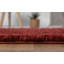 Lush Solid Colour Machine Woven Weinrot Area Rug-189839472