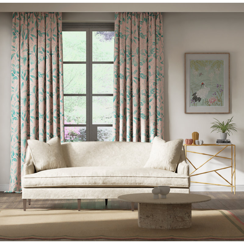 Marie Fabric, Rose/Lagoon