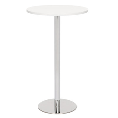 Pine Round Metal Base Dining Table