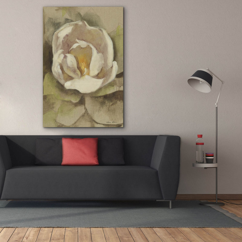 «White Blossom Crop» par Cheri Blum, art mural sur toile, H 60 po x l 40 po x P 1,5 po