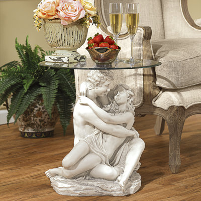 Arms of Romance Figurine End Table