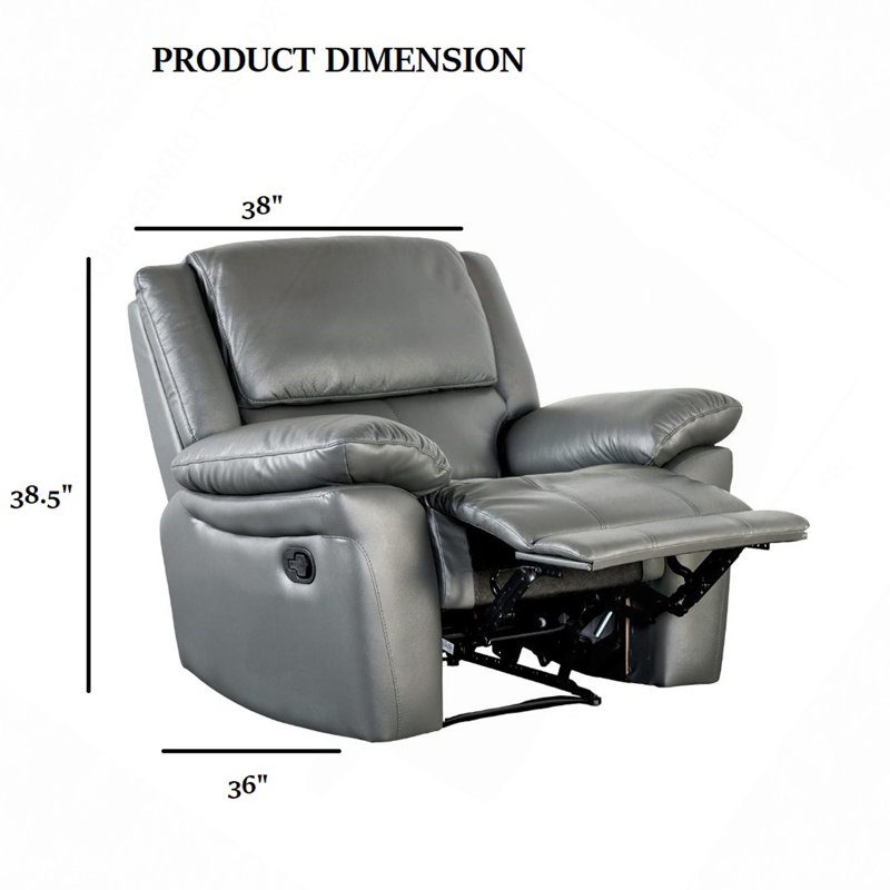 Recliner Chair Welt Trim Pillow Top Arms Primary Living Room