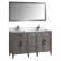 Monadnock 60" Double Bathroom Vanity Set with Mirror