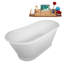 Baignoire autoportante 67 "avec drain interne 67" Streamline-101677871