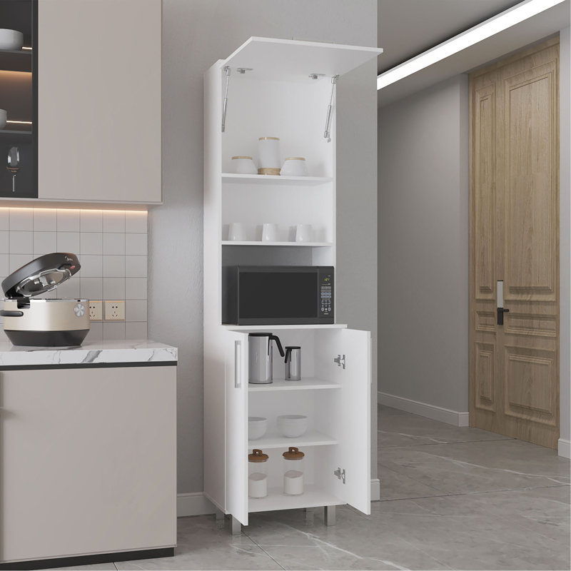 Kitchen Pantry, 3 Doors, 4 Legs, 5 Shelves