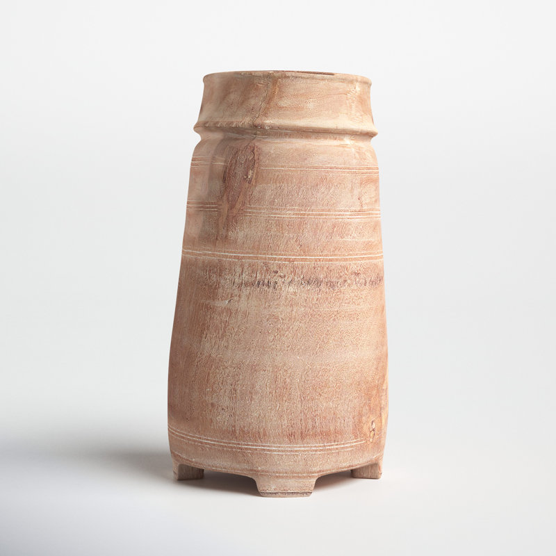 Mirada 21'' Handmade Wood Table Vase