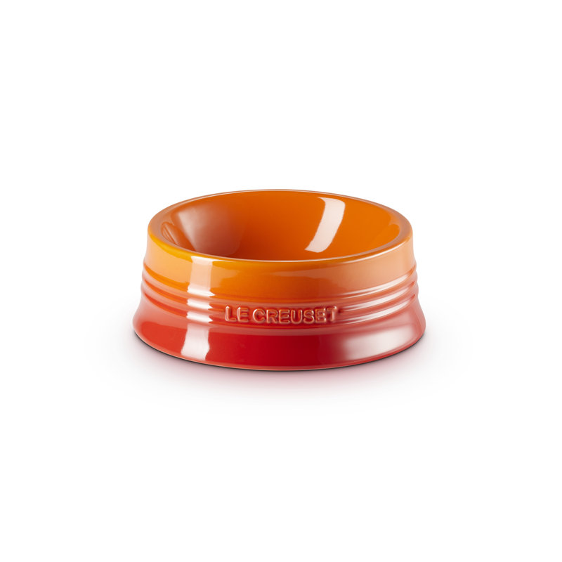 Le Creuset Stoneware Large Pet Bowl, Orange