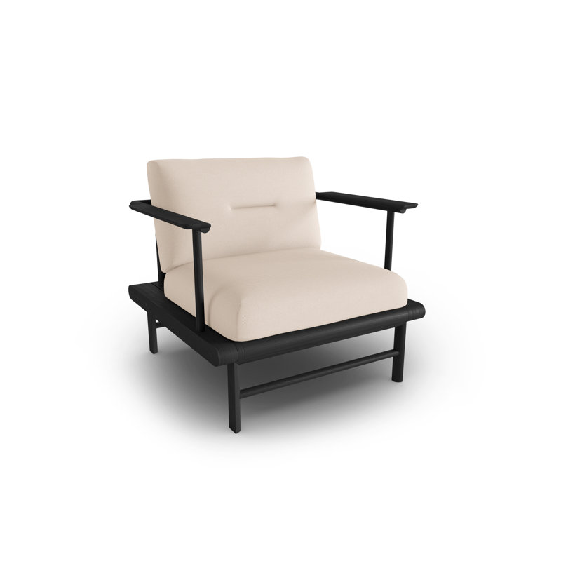 Ash Outdoor Lounge Chair, Light Beige