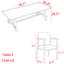Ensemble de table de salle à manger en bois massif de style japonais-107264252