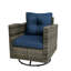 Chaises berçantes d'extérieur 2 pièces avec coussins et table double couche-1862238586