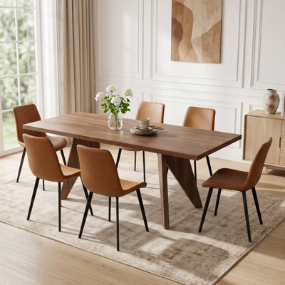 Ensemble de salle à manger Modern Kitchen, table de salle à manger extensible avec chaises rembourrées