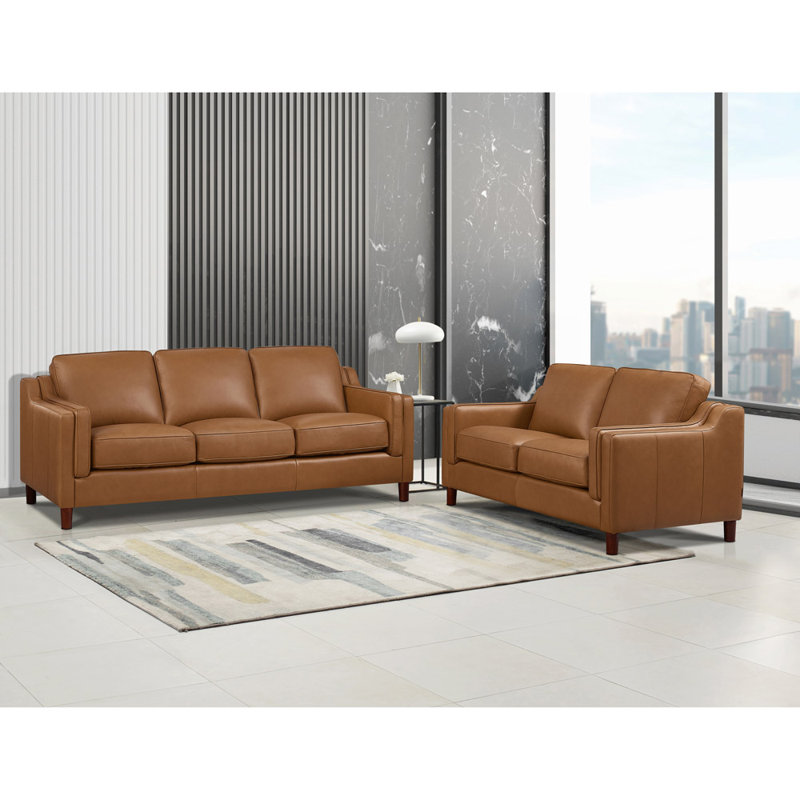 2 - Piece Leather Living Room Set