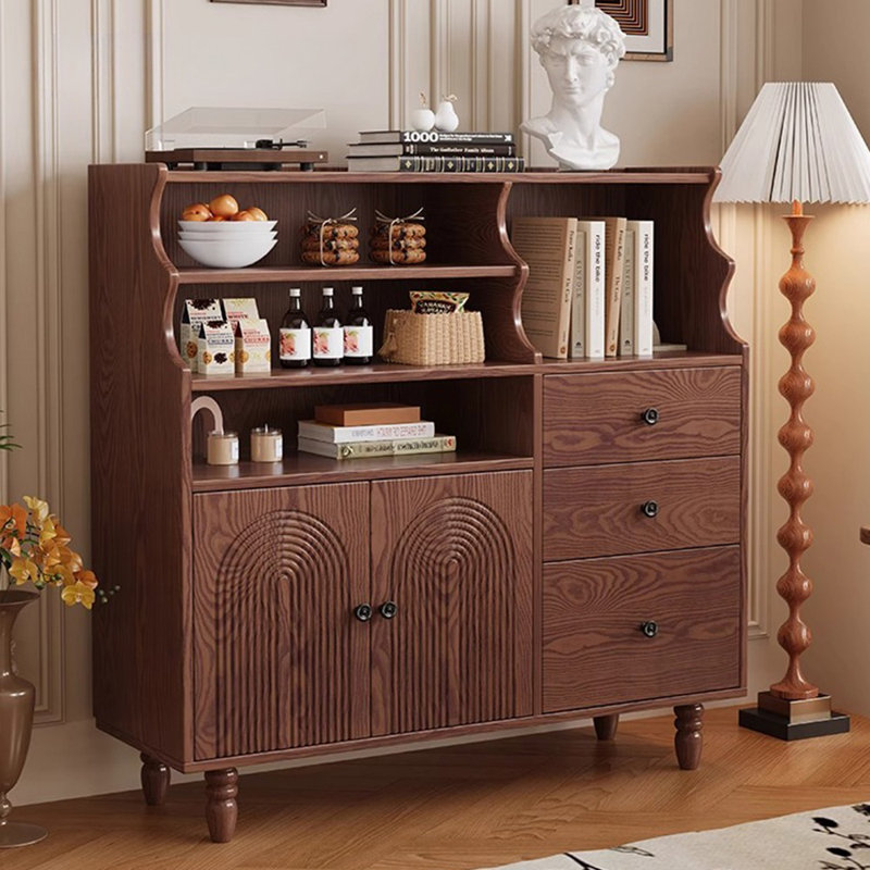 Buffet rétro de style minimaliste haut de gamme, Noyer