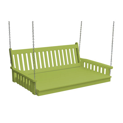 Twin Lagina Recycled Plastic Swing Bed With Ropes