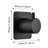 Master Shower Volume Control - 3/4" Valve, Brass Handle, Matt Black, Corrosion Resistance, Rust Proof, Install Without Difficulty Adjustable Body, 3.6 In Width & Depth, 2.18 Height, 4.2 Lb,