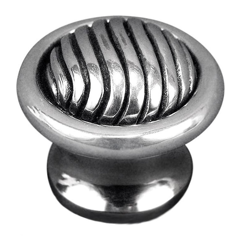 Poignée champignon de diamètre 7/8 po Sanzio, Nickel satiné