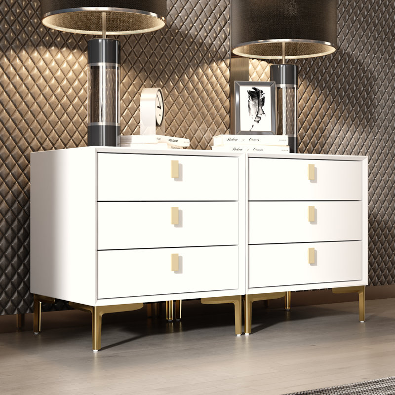 Verdiana 19.6'' W Nightstand, White